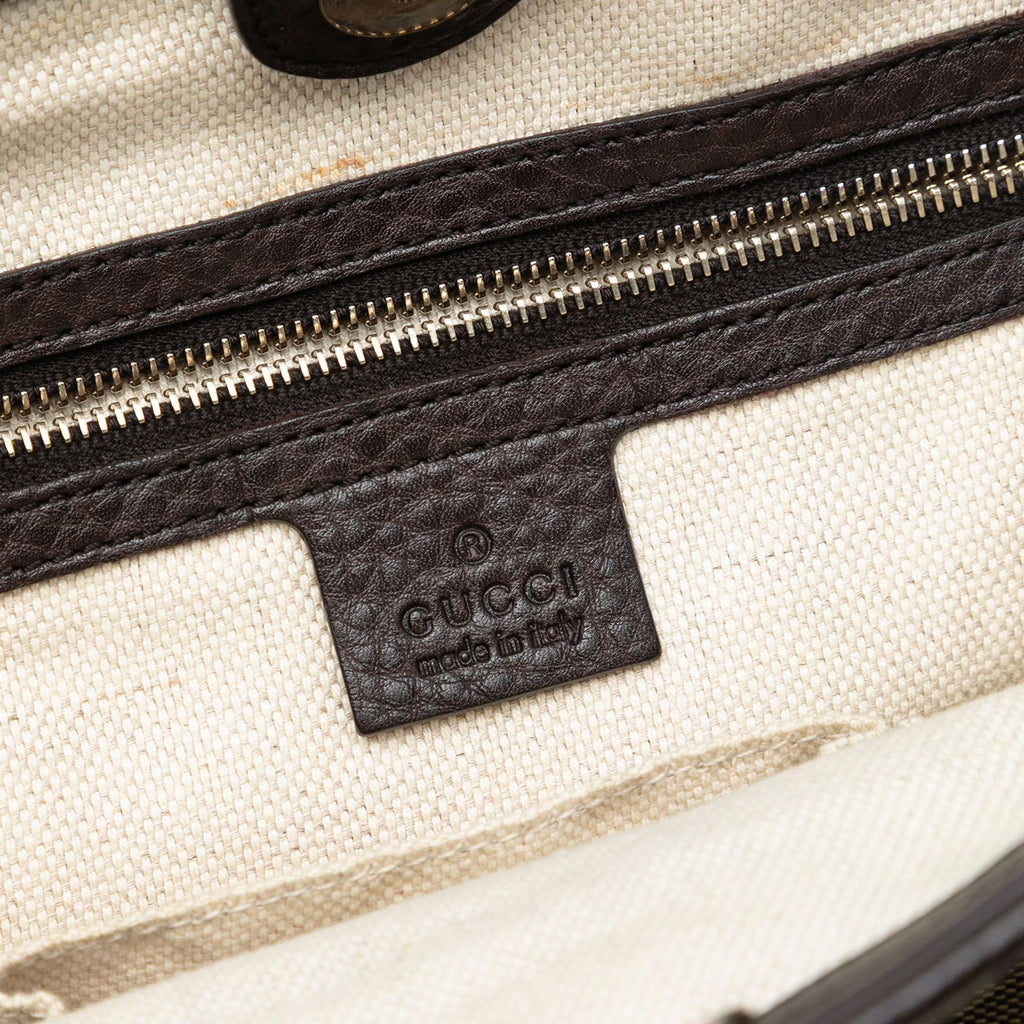 Gucci Medium GG Canvas Web Dressage Tote