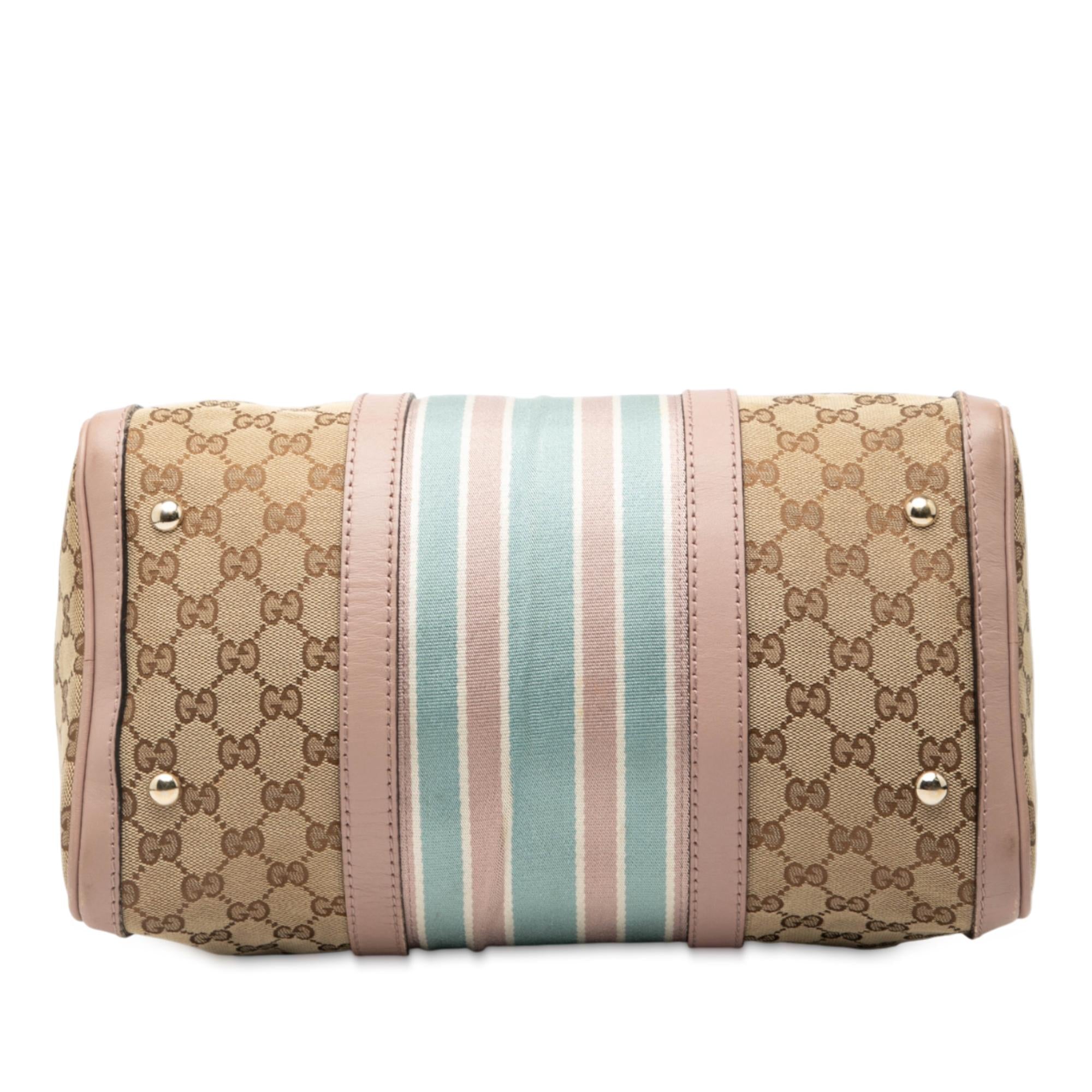 Gucci Medium GG Canvas Web Joy Boston Bag