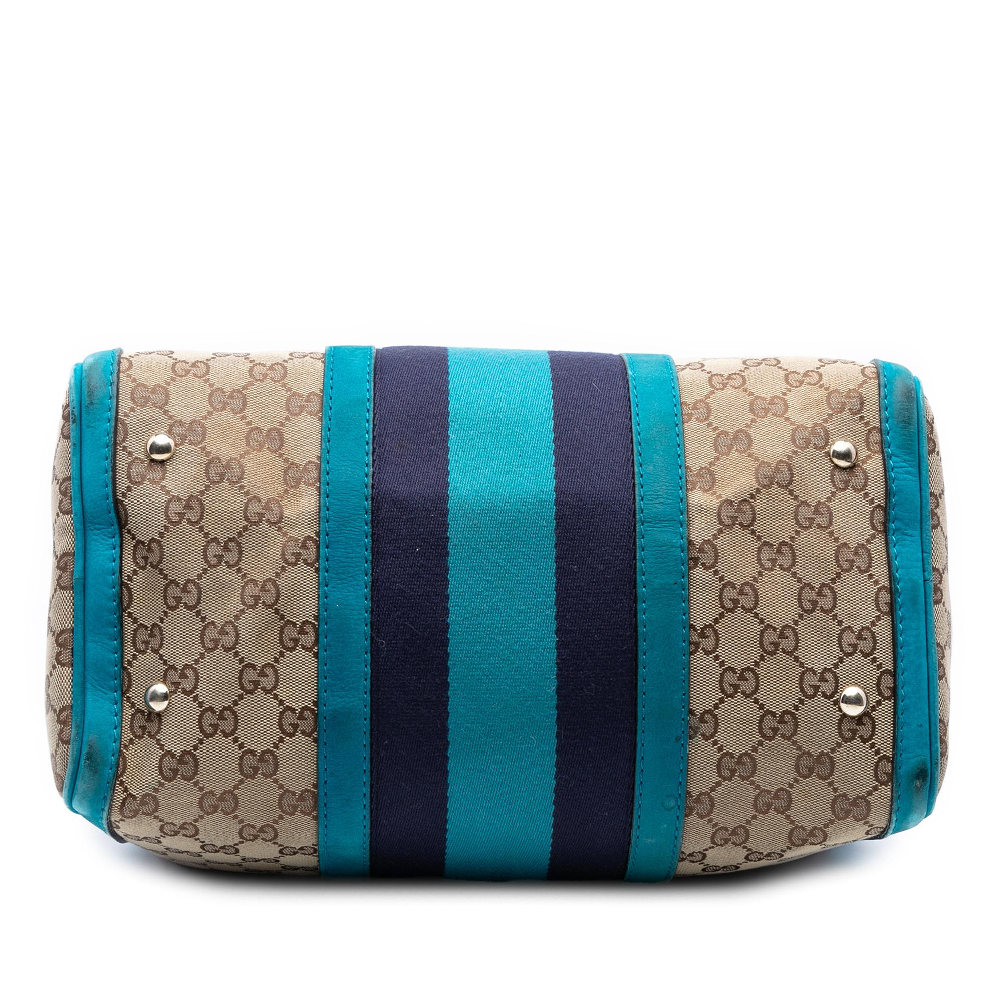 Gucci Medium GG Canvas Web Joy Boston Bag