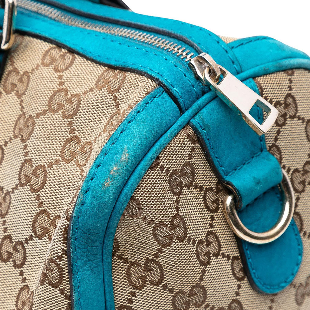 Gucci Medium GG Canvas Web Joy Boston Bag