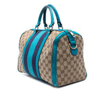 Gucci Medium GG Canvas Web Joy Boston Bag