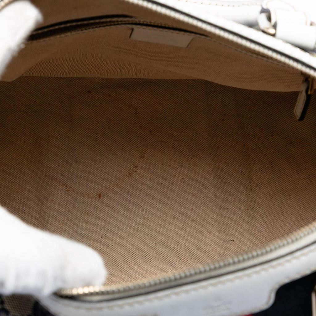 Gucci Medium GG Canvas Web Joy Boston Bag