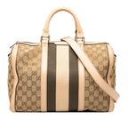 Gucci Medium GG Canvas Web Joy Boston Bag