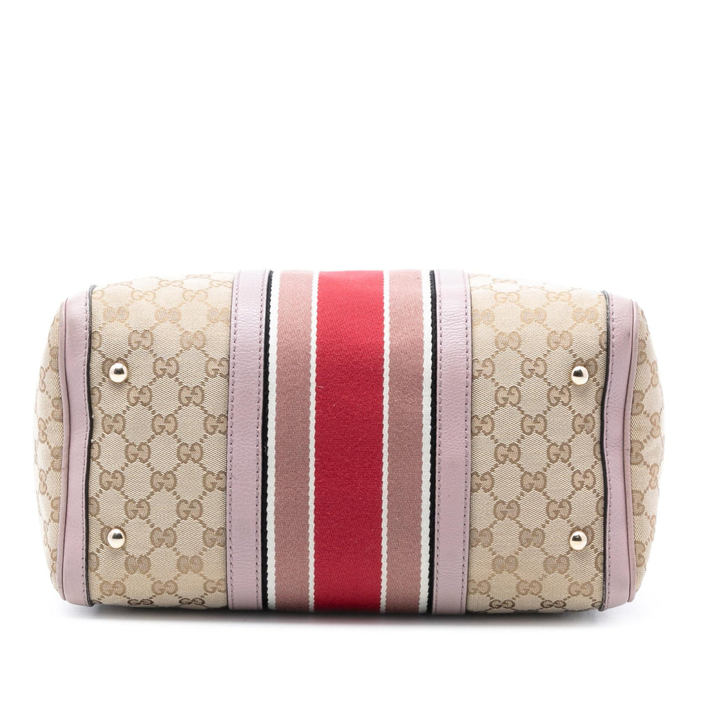 Gucci Medium GG Canvas Web Joy Boston Bag