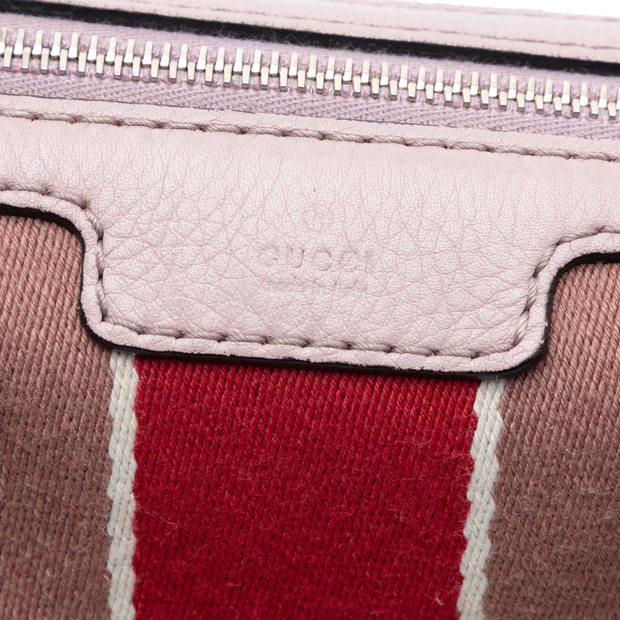 Gucci Medium GG Canvas Web Joy Boston Bag