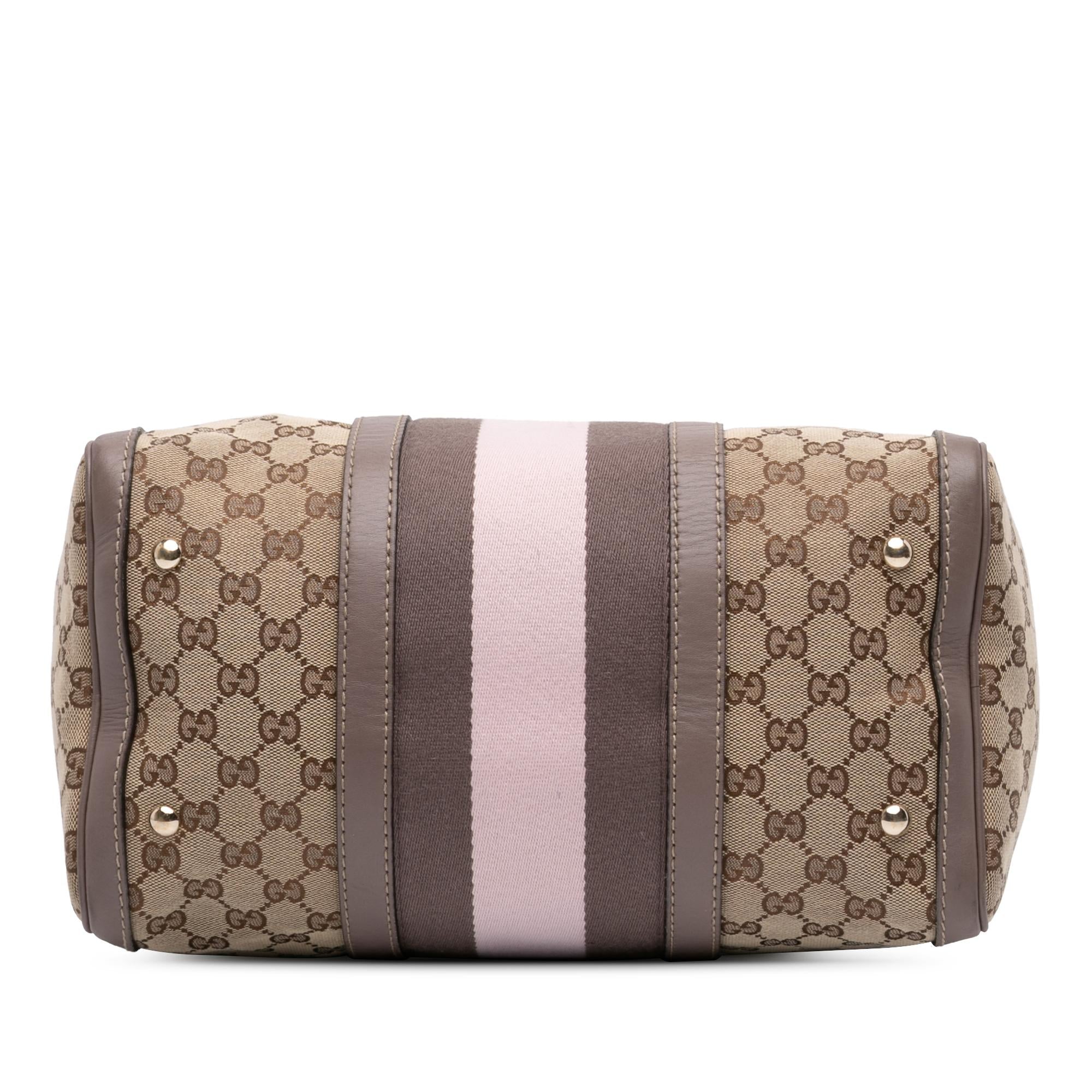 Gucci Medium GG Canvas Web Joy Boston Bag