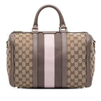 Gucci Medium GG Canvas Web Joy Boston Bag