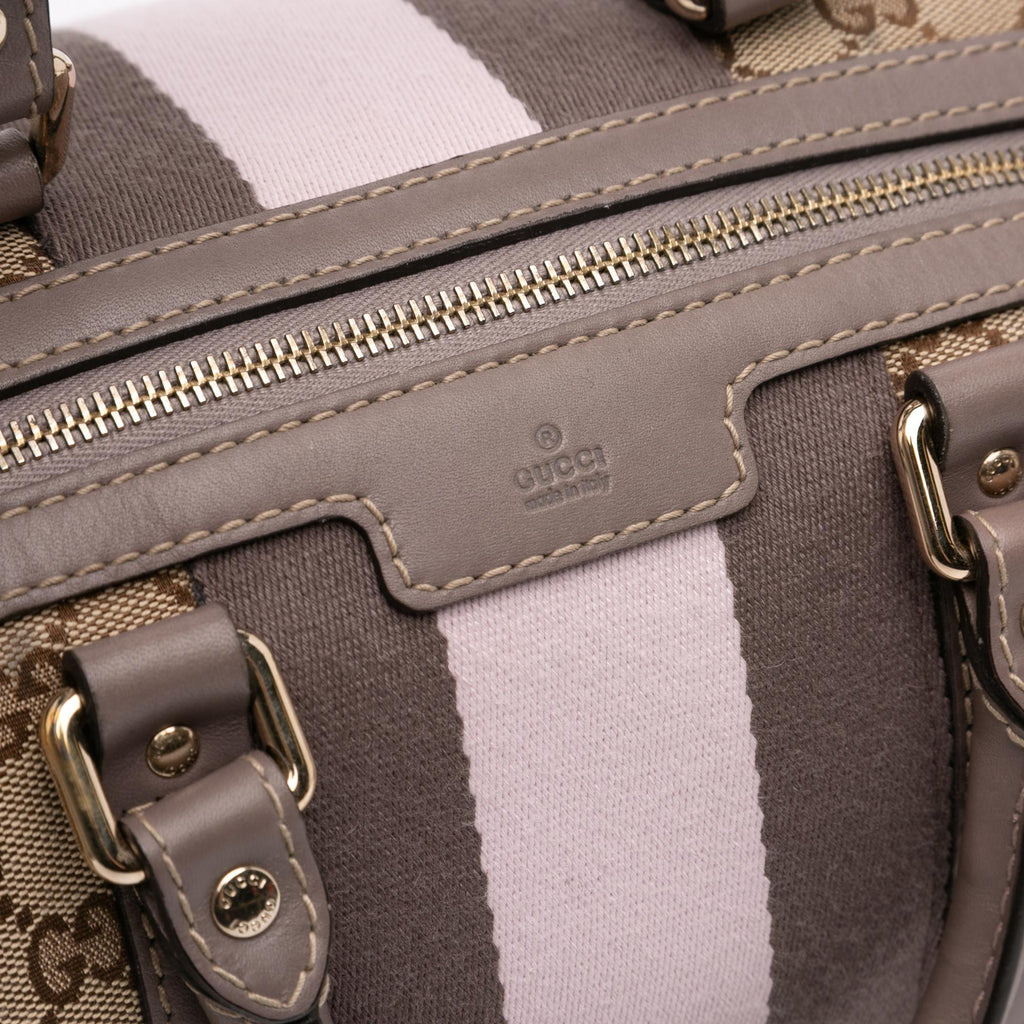 Gucci Medium GG Canvas Web Joy Boston Bag