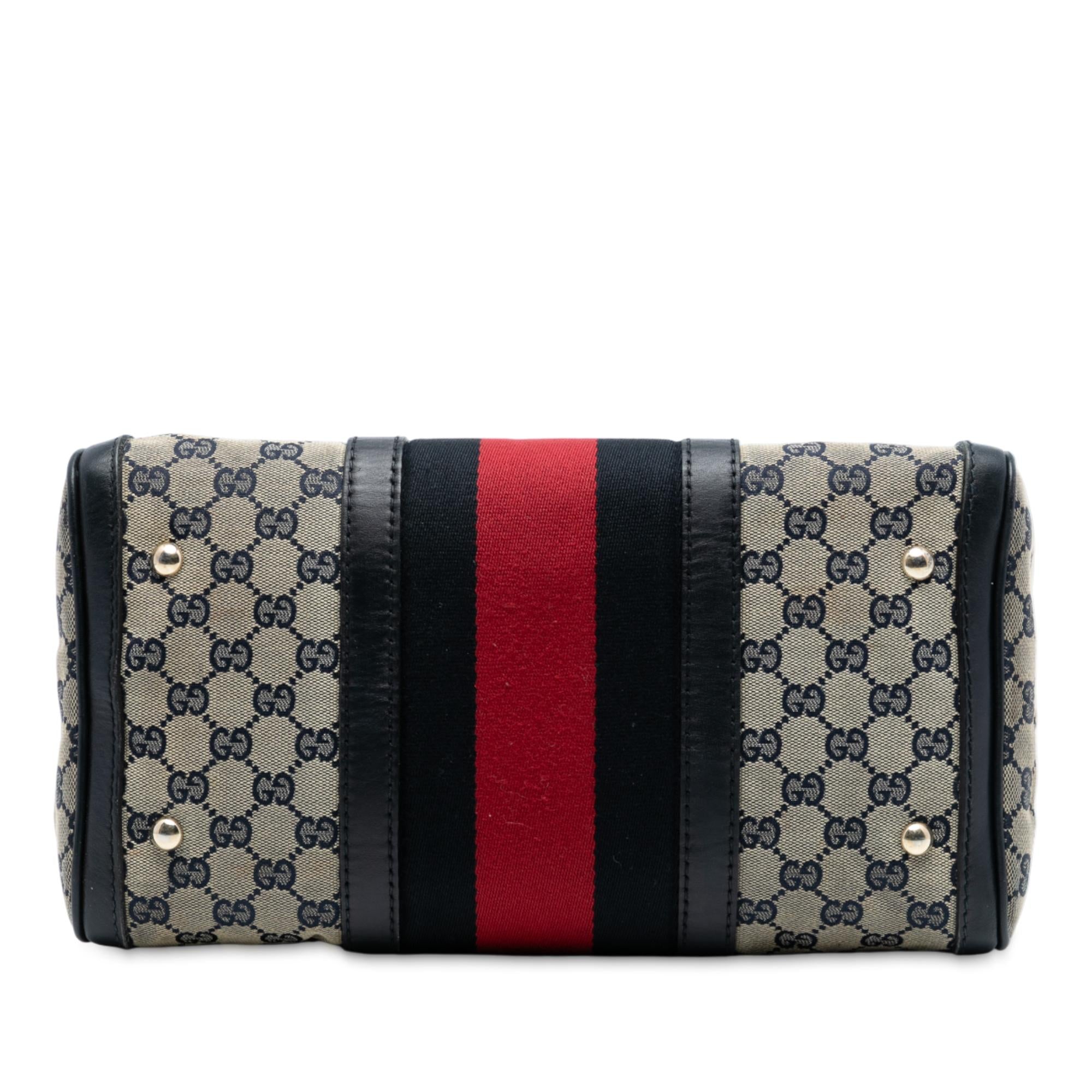 Gucci Medium GG Canvas Web Joy Boston Bag
