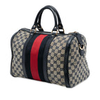 Gucci Medium GG Canvas Web Joy Boston Bag