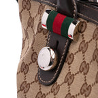 Gucci Medium GG Canvas Web Match Ball Tote