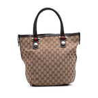 Gucci Medium GG Canvas Web Match Ball Tote