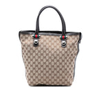 Gucci Medium GG Canvas Web Match Ball Tote