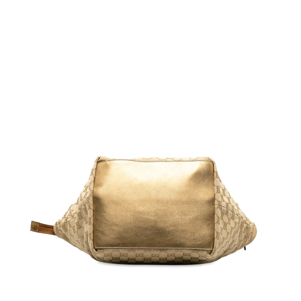 Gucci Medium GG Canvas Web Zip Handbag (SHG-kEKFuo)