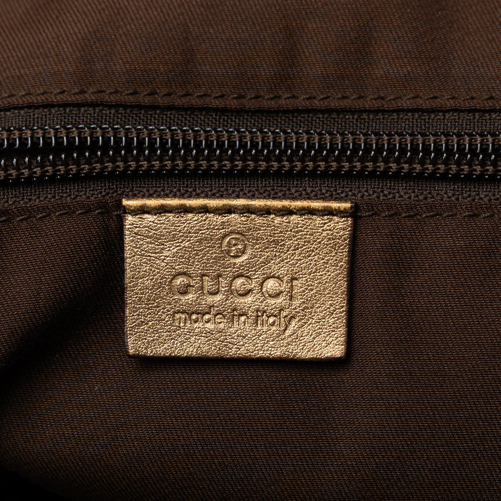 Gucci Medium GG Canvas Web Zip Handbag (SHG-kEKFuo)