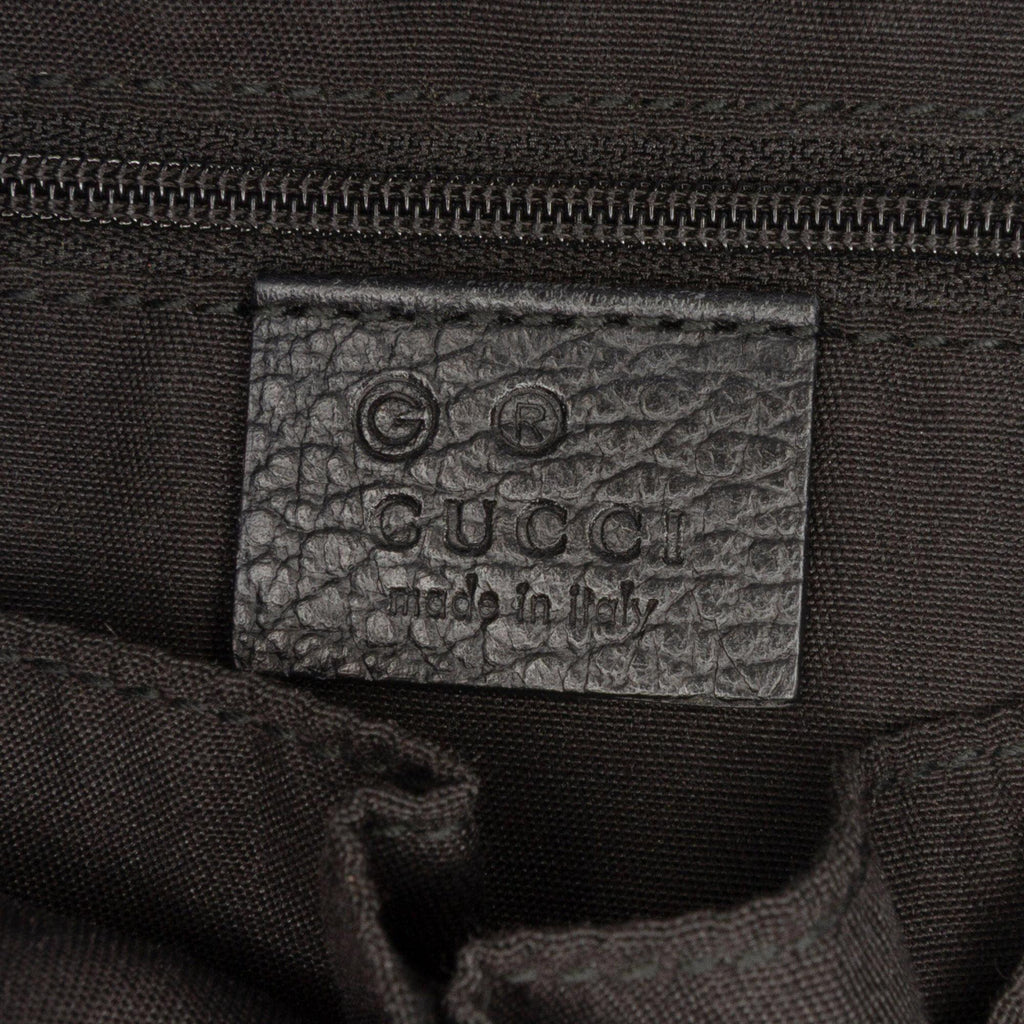 Gucci Medium GG Denim Charm Tote