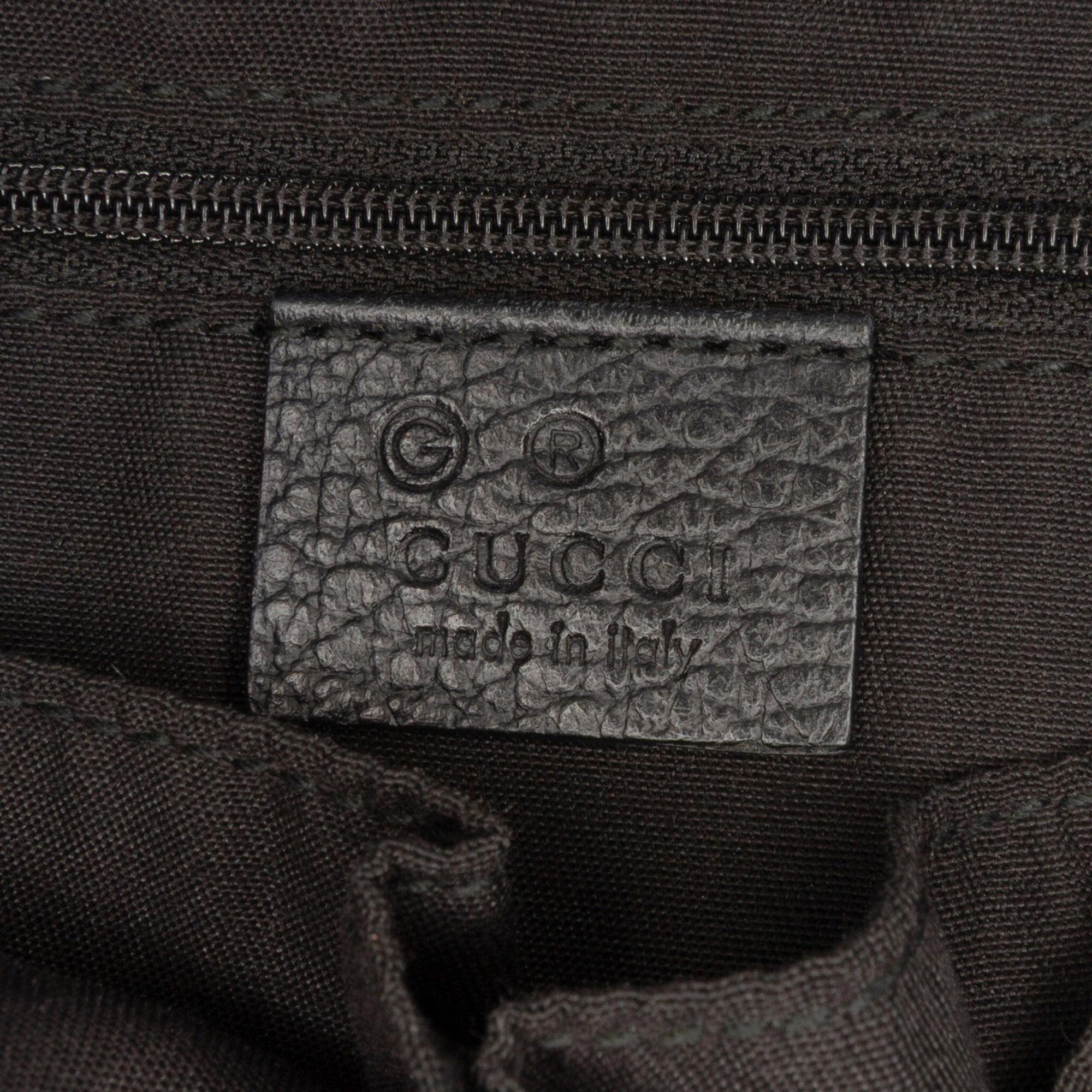Gucci Medium GG Denim Charm Tote