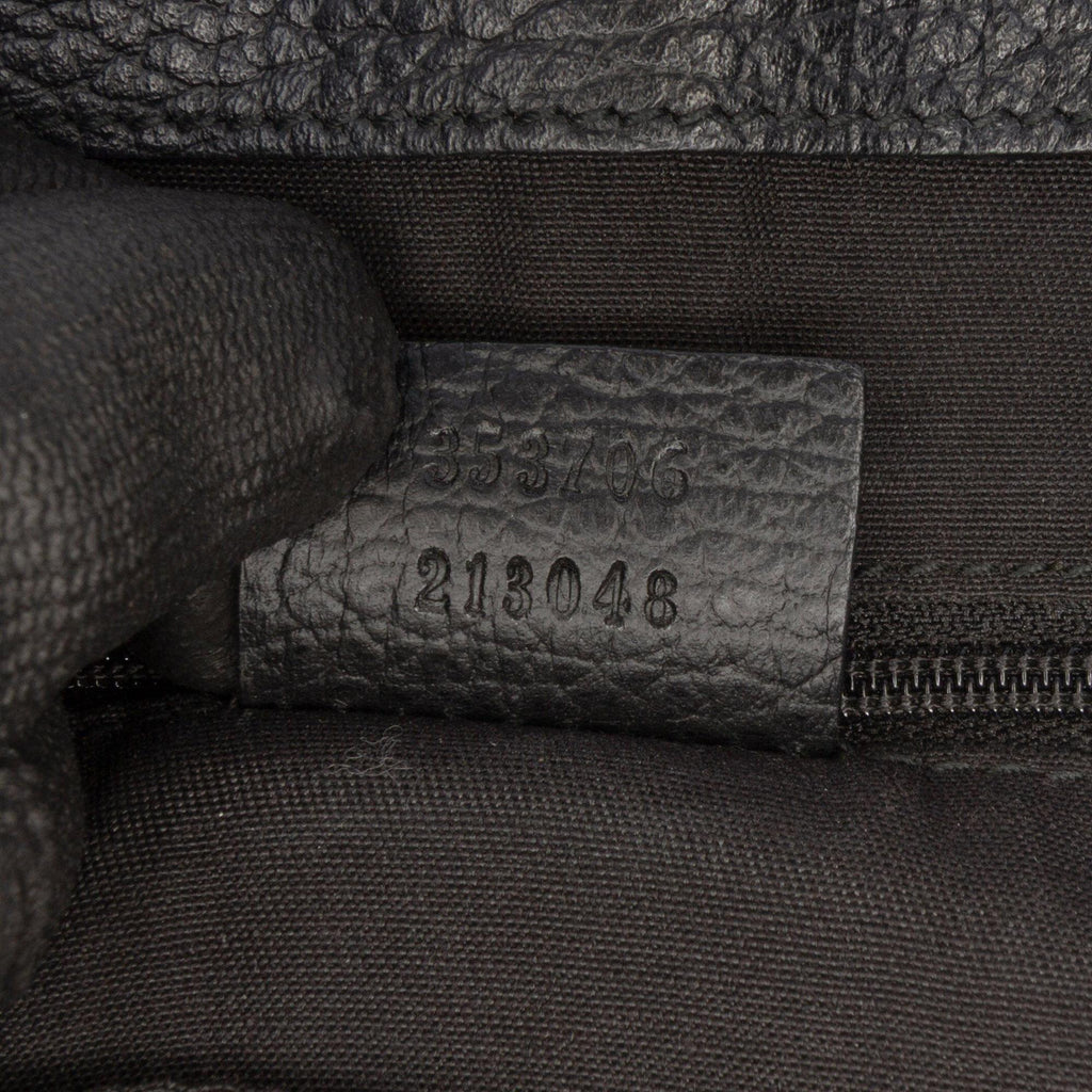 Gucci Medium GG Denim Charm Tote