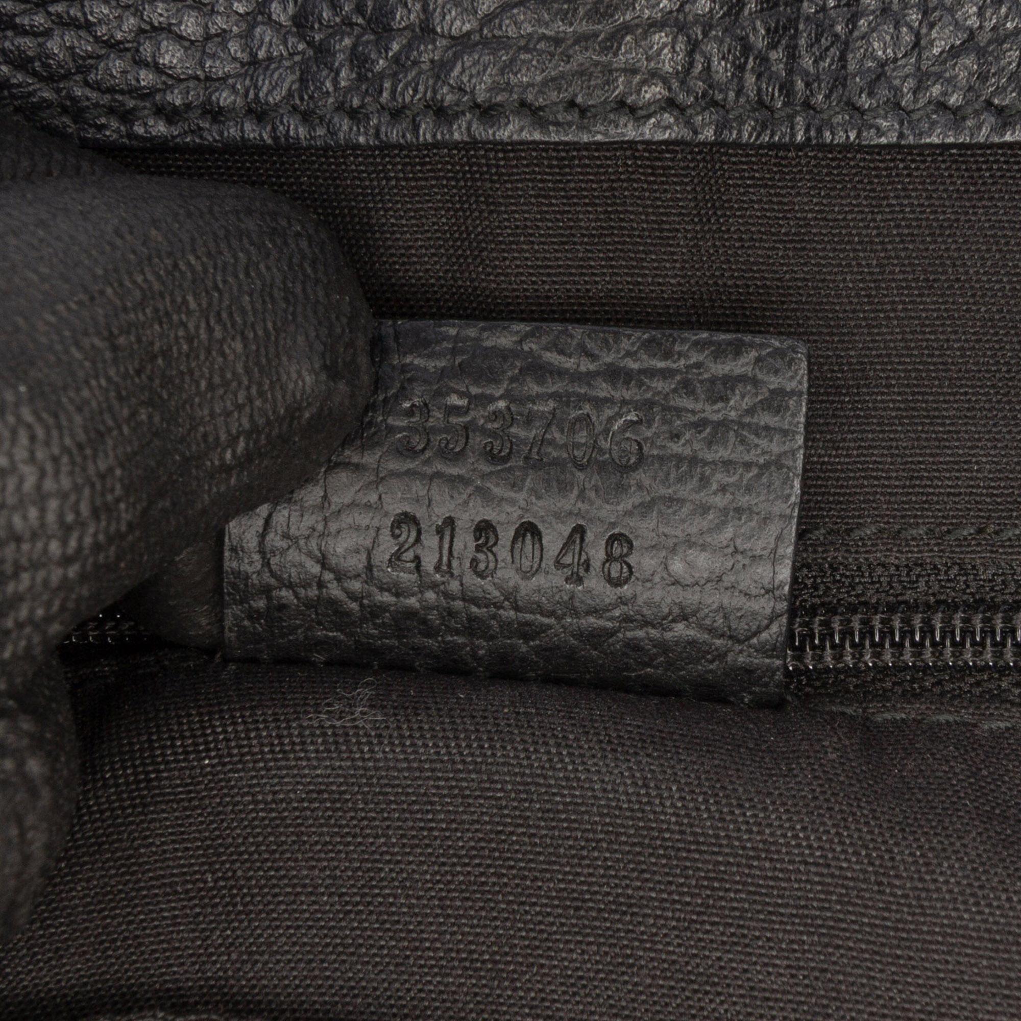 Gucci Medium GG Denim Charm Tote