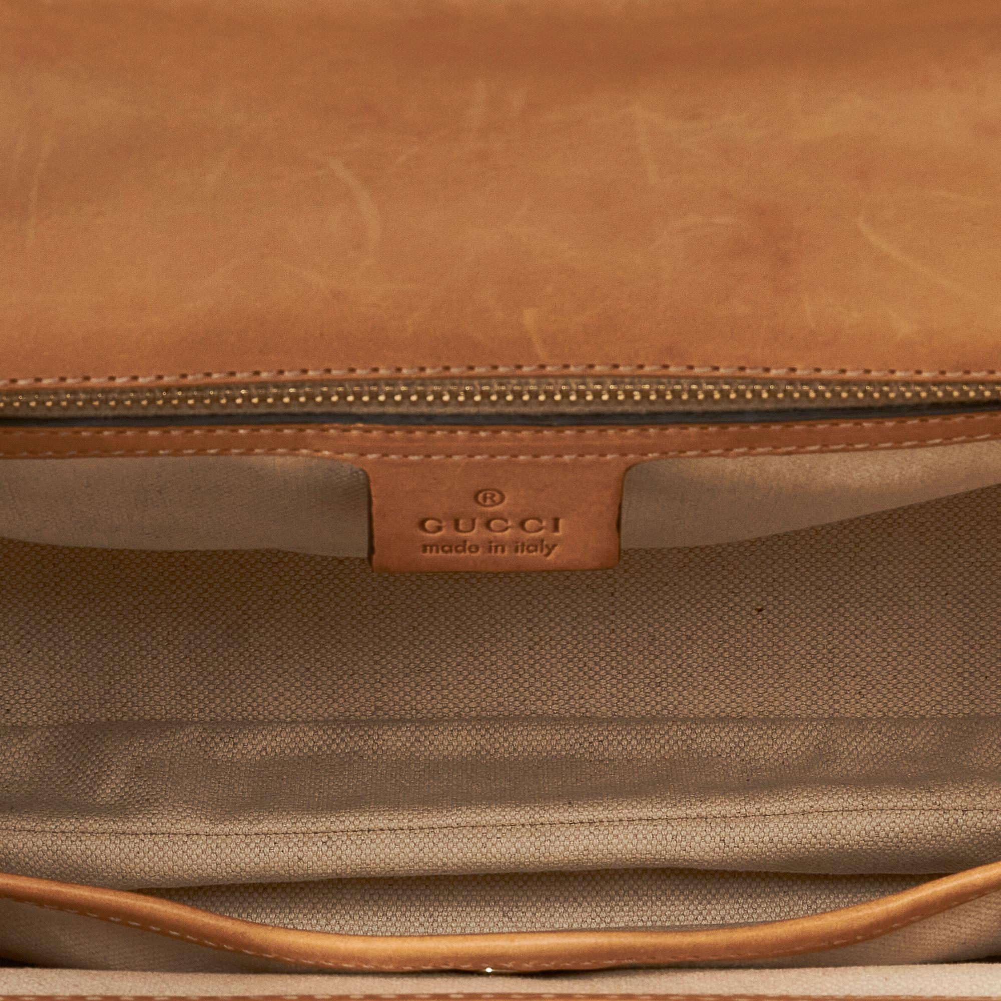 Gucci Medium GG Denim New Bamboo Satchel (SHG-qBkbXy)