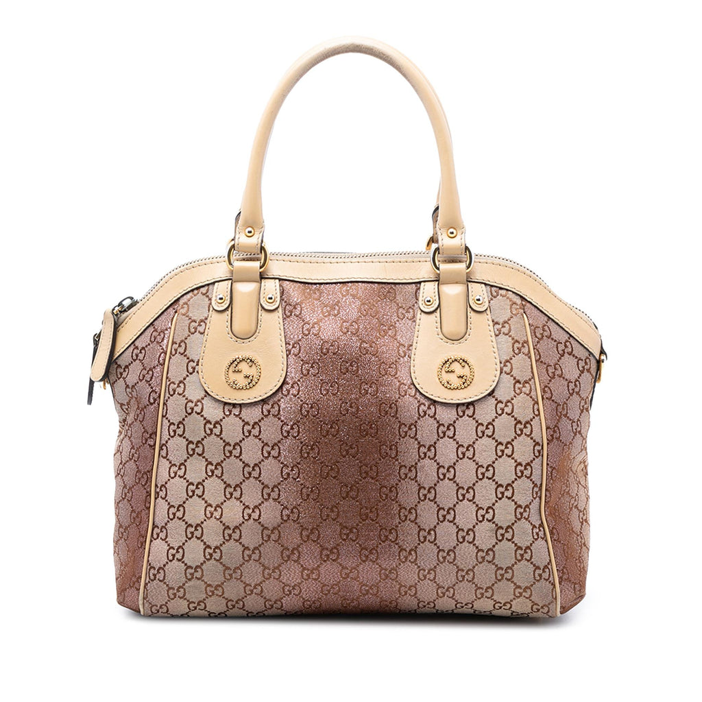 Gucci Medium GG Lurex Scarlett Satchel