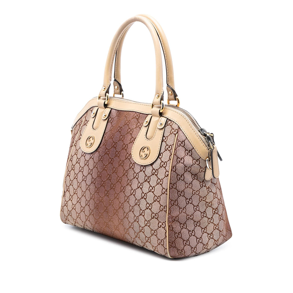 Gucci Medium GG Lurex Scarlett Satchel