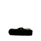 Gucci Medium GG Marmont Embroidered Matelasse Velvet Crossbody (SHG-70m7Yt)
