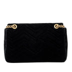 Gucci Medium GG Marmont Embroidered Matelasse Velvet Crossbody (SHG-0BOHzd)