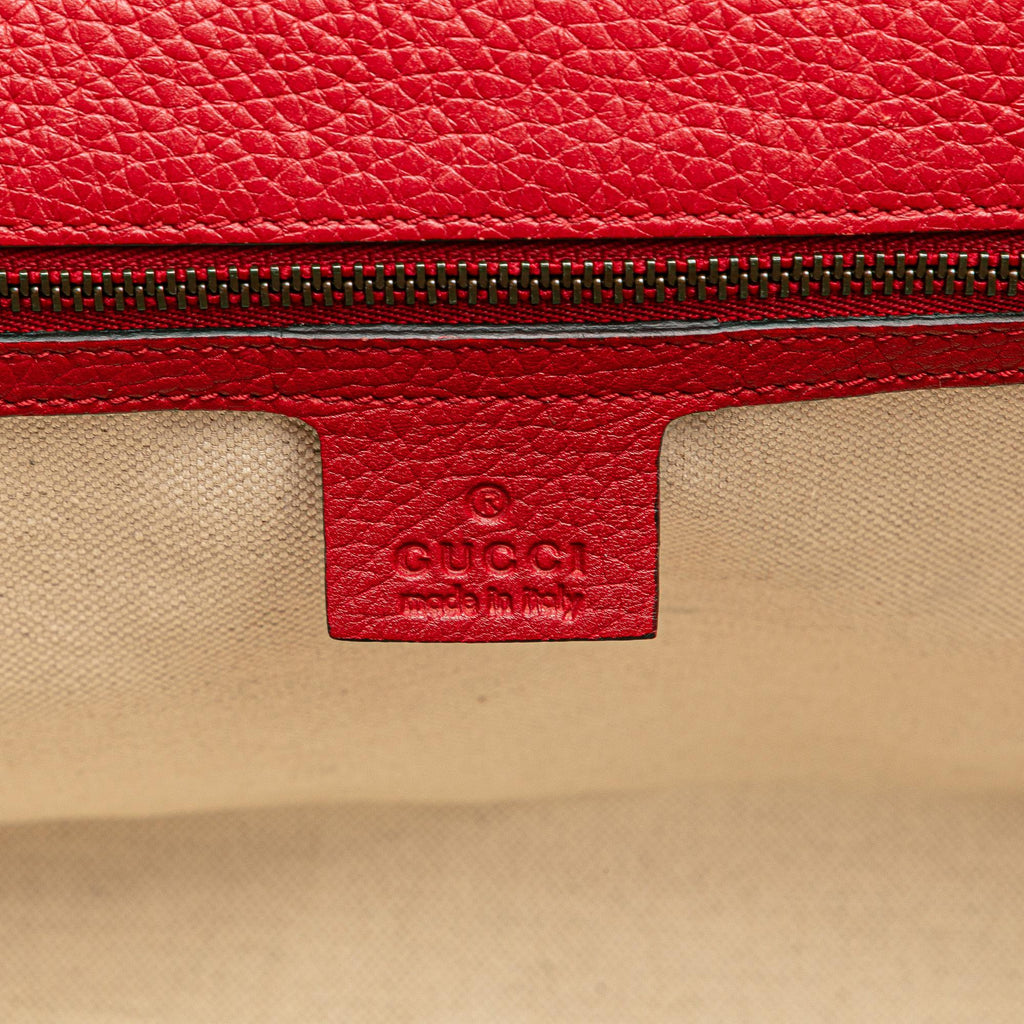 Gucci Medium GG Marmont Grained Leather Top Handle Satchel