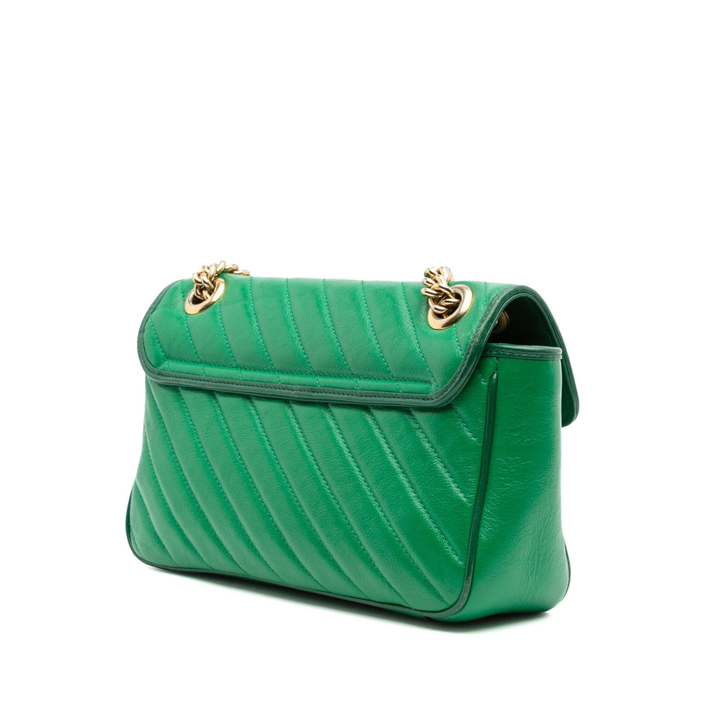 Gucci Medium GG Marmont Matelasse Diagonal Leather Torchon Shoulder Bag