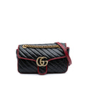 Gucci Medium GG Marmont Matelasse Diagonal Leather Torchon Shoulder Bag