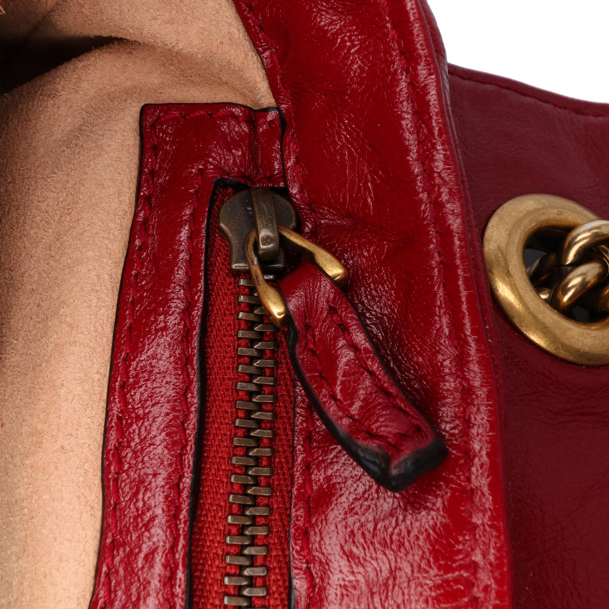 Gucci Medium GG Marmont Matelasse Diagonal Leather Torchon Shoulder Bag