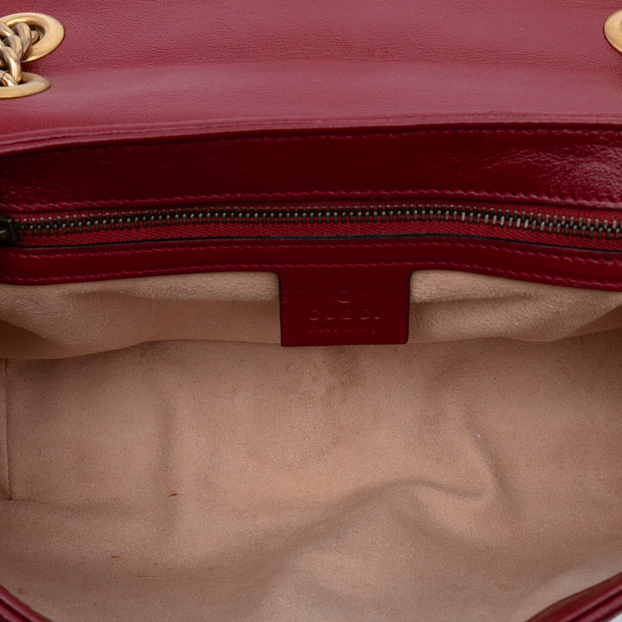 Gucci Medium GG Marmont Matelasse Diagonal Leather Torchon Shoulder Bag