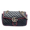 Gucci Medium GG Marmont Matelasse Diagonal Leather Torchon Shoulder Bag