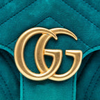 Gucci Medium GG Marmont Matelasse Velvet Shoulder Bag