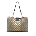Gucci Medium GG Supreme Bees Padlock Tote (SHG-Gj3oC3)