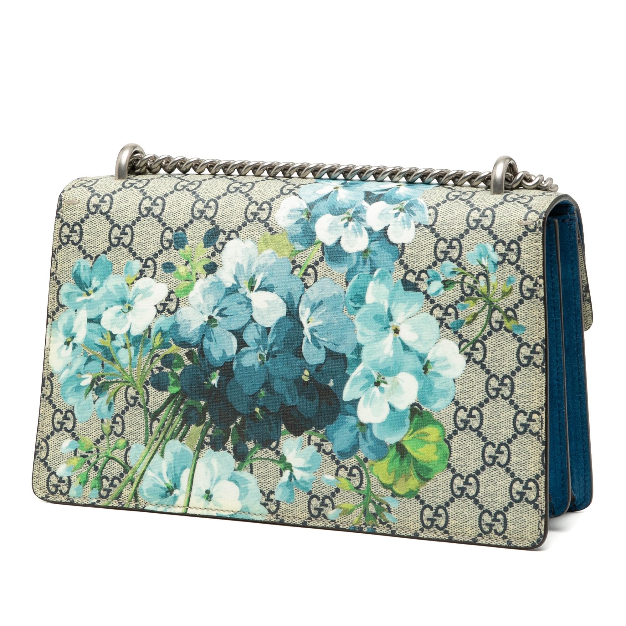Gucci Medium GG Supreme Blooms Dionysus Shoulder Bag