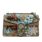 Gucci Medium GG Supreme Blooms and Bee Dionysus Shoulder Bag