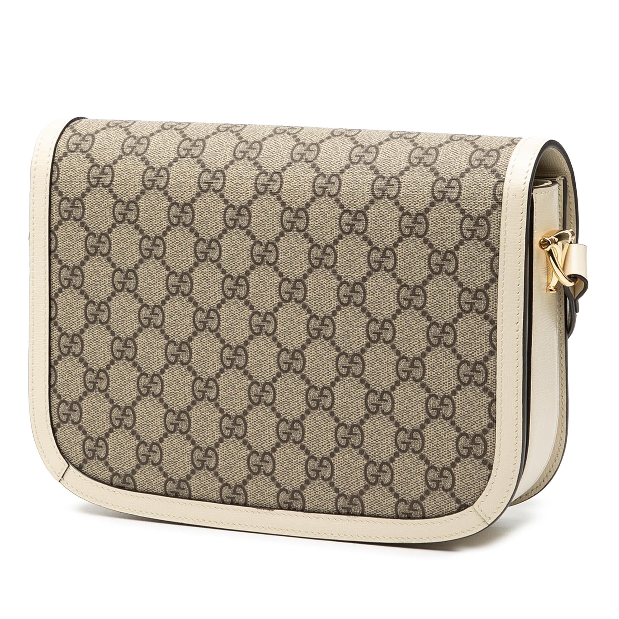 Gucci Medium GG Supreme Horsebit 1955 Shoulder Bag