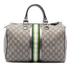 Gucci Medium GG Supreme Joy Web Boston Bag