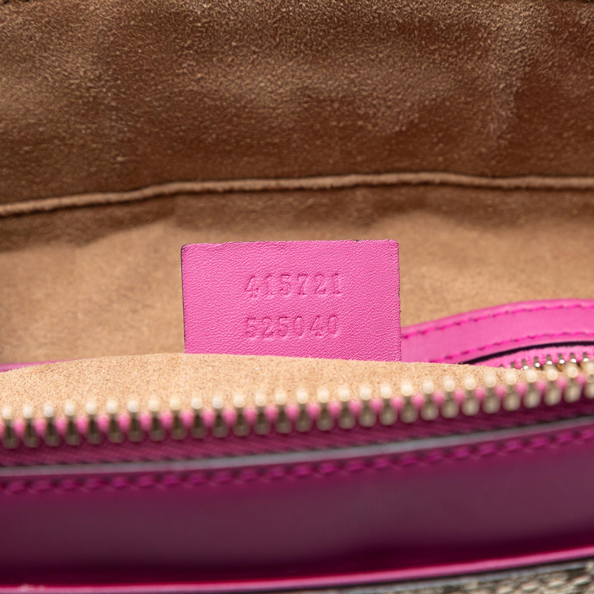 Gucci Medium GG Supreme Linea A Zip Tote