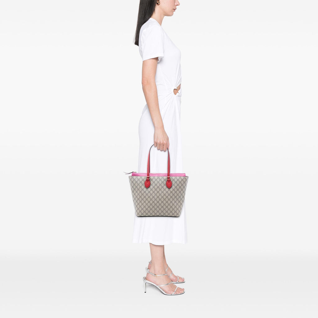 Gucci Medium GG Supreme Linea A Zip Tote