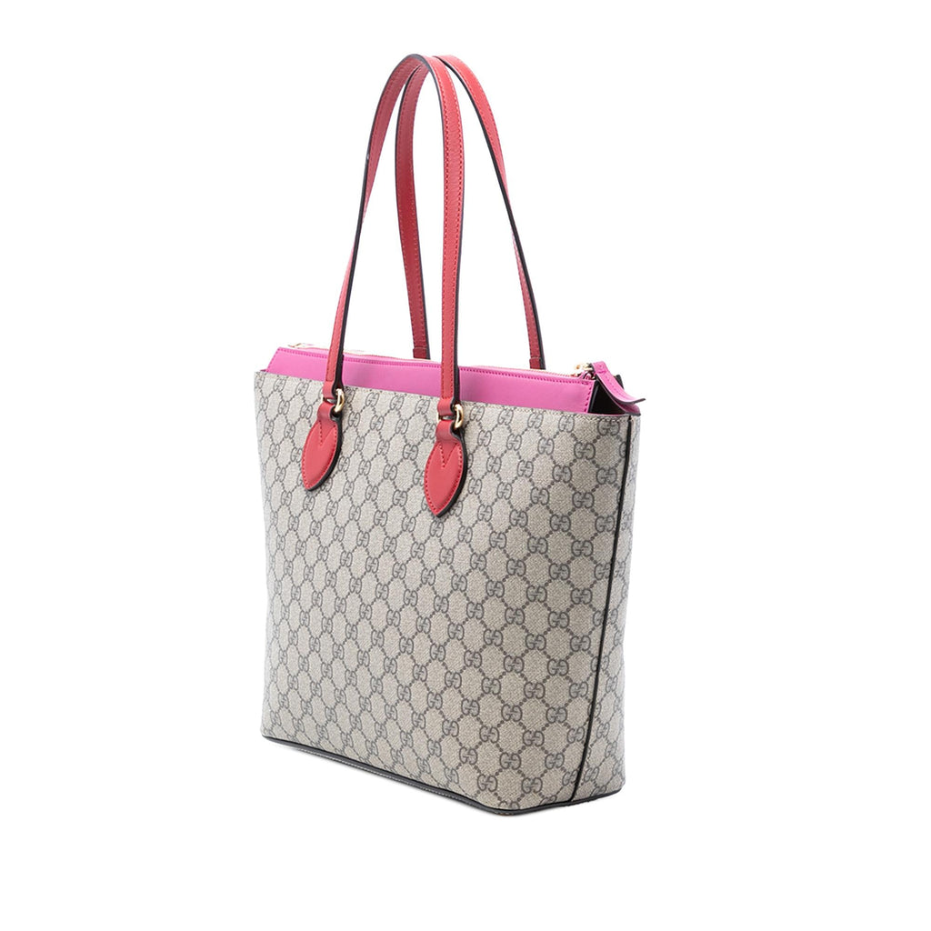 Gucci Medium GG Supreme Linea A Zip Tote