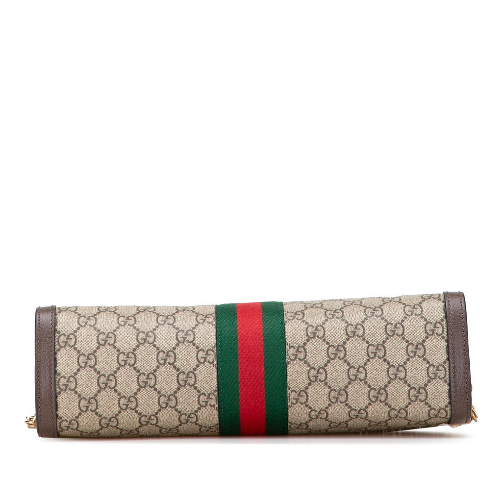 Gucci Medium GG Supreme Ophidia Web Chain Shoulder Bag