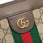 Gucci Medium GG Supreme Ophidia Web Chain Shoulder Bag