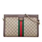 Gucci Medium GG Supreme Ophidia Web Chain Shoulder Bag