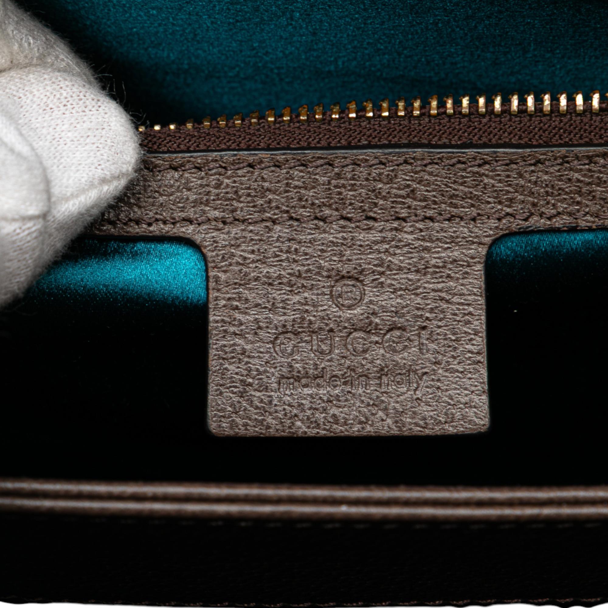 Gucci Medium GG Supreme Ophidia Web Chain Shoulder Bag