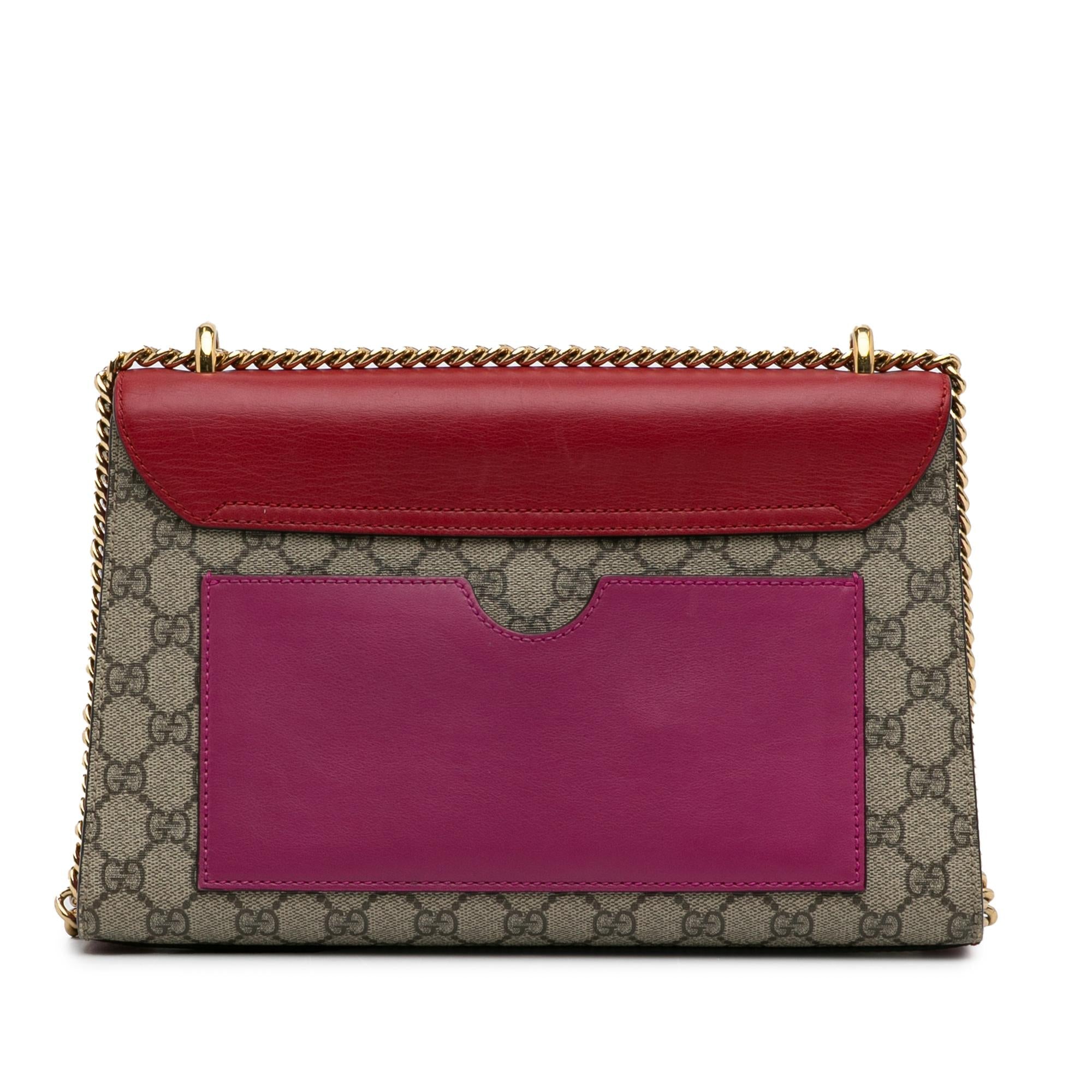 Gucci Medium GG Supreme Padlock Shoulder Bag (SHG-NsVRUv)