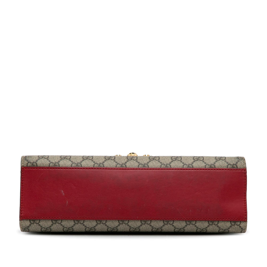 Gucci Medium GG Supreme Padlock Shoulder Bag (SHG-NsVRUv)