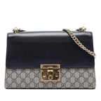 Gucci Medium GG Supreme Padlock Shoulder Bag